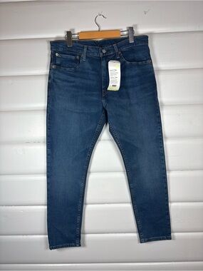 NWT Levi’s 512 Slim Taper Flex Jeans Men’s 34x30 Blue TENCEL